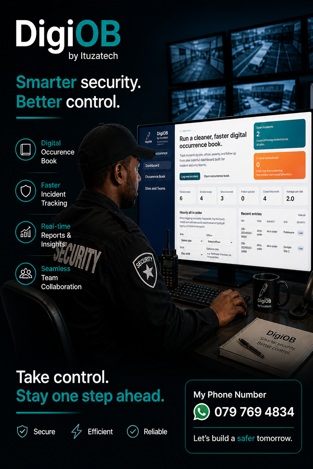DigiOB and digital solutions brand poster